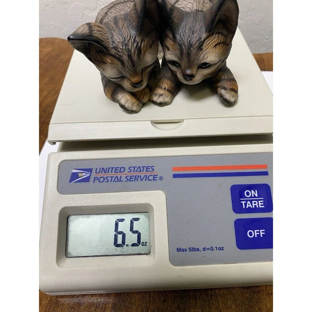 Vintage Harvey Knox Kingdom Double Tabby Kittens Figurine C0015 Japan Bisque